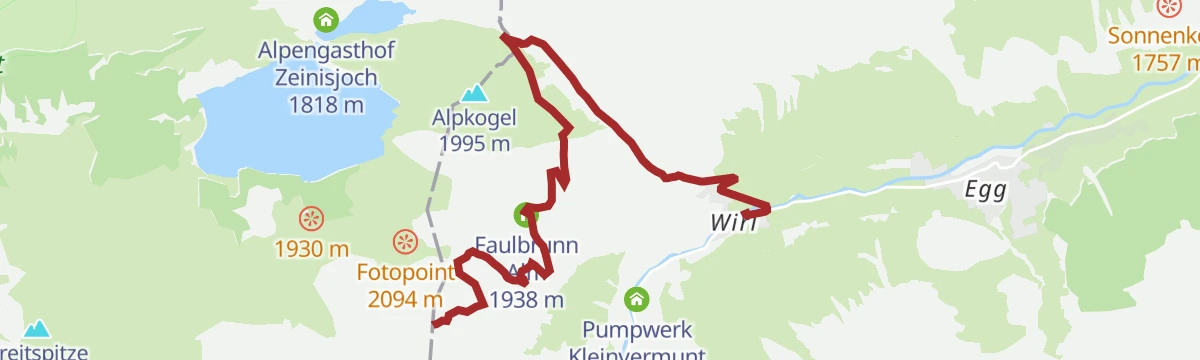 Route map: E-Bike & Climb - Silvapark Galtür (Ballunspitze